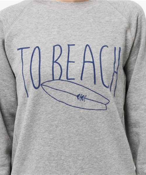 Denime（ドゥニーム）の「スウェットマキシワンピ-BEACH-（ワンピース・レディース・杢グレー/ネイビー/オートミール・FREE）」の5枚目の写真