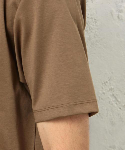 green label relaxing（グリーンレーベルリラクシング）の「KC HI/PONTE REG C/N S/S Tシャツ◆（Tシャツ/カットソー・メンズ・ホワイト/グレー/ブラウン/ネイビー/ブラック/ロイヤルブルー/ダークグレー/オリーブ・MEDIUM/SMALL/LARGE/X-LARGE）」の16枚目の写真