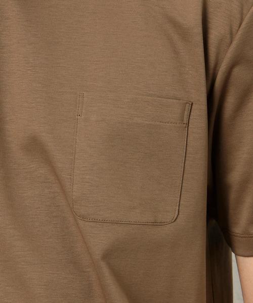 green label relaxing（グリーンレーベルリラクシング）の「KC HI/PONTE REG C/N S/S Tシャツ◆（Tシャツ/カットソー・メンズ・ホワイト/グレー/ブラウン/ネイビー/ブラック/ロイヤルブルー/ダークグレー/オリーブ・MEDIUM/SMALL/LARGE/X-LARGE）」の19枚目の写真