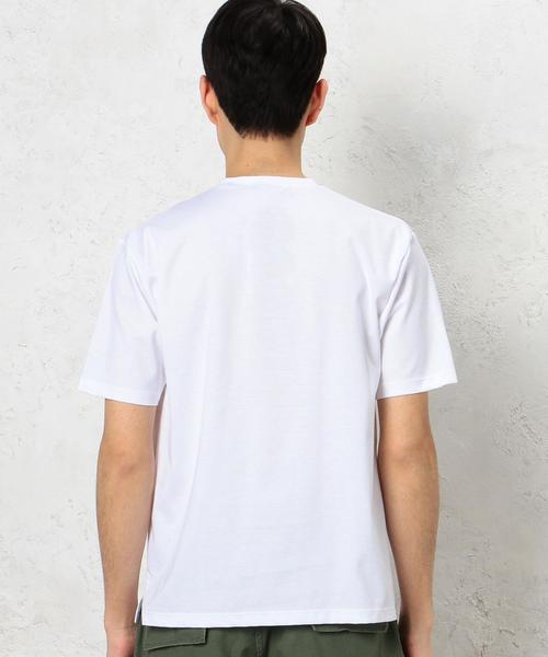 green label relaxing（グリーンレーベルリラクシング）の「KC HI/PONTE REG C/N S/S Tシャツ◆（Tシャツ/カットソー・メンズ・ホワイト/グレー/ブラウン/ネイビー/ブラック/ロイヤルブルー/ダークグレー/オリーブ・MEDIUM/SMALL/LARGE/X-LARGE）」の20枚目の写真