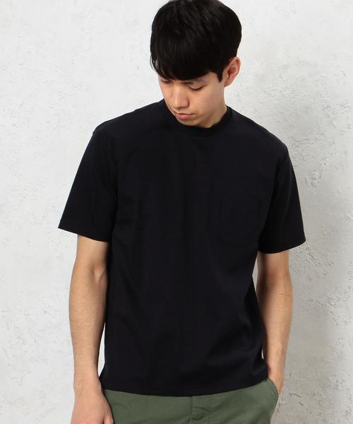 green label relaxing（グリーンレーベルリラクシング）の「KC HI/PONTE REG C/N S/S Tシャツ◆（Tシャツ/カットソー・メンズ・ホワイト/グレー/ブラウン/ネイビー/ブラック/ロイヤルブルー/ダークグレー/オリーブ・MEDIUM/SMALL/LARGE/X-LARGE）」の15枚目の写真