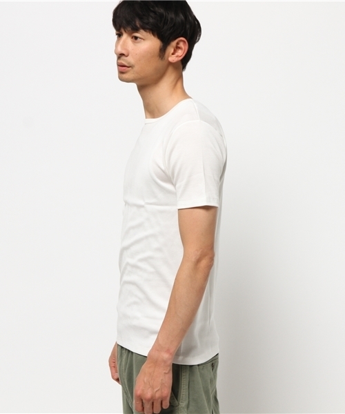 Letroyes（ルトロワ）の「Letroyes コットンクルーネック半袖Tシャツ（Tシャツ/カットソー・メンズ・ネイビー/ホワイト/グレー・LARGE/MEDIUM）」の4枚目の写真