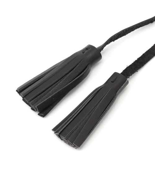 MOUSSY（マウジー）の「2WAY LEATHER CODE（ネックレス・レディース・イエロー系その他/ブラック/ライトグレー・FREE）」の6枚目の写真