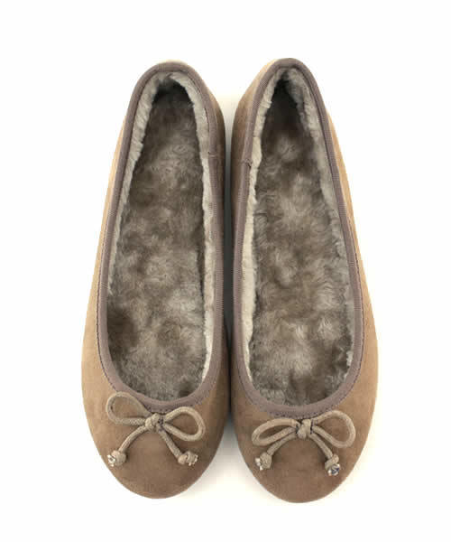 SESTO（セスト）の「インナーファーバレエシューズ（バレエシューズ・レディース・ブラック/グレー系その他/グレイッシュベージュ/マスタード/ブラウン/テラコッタ/ボルドー/レオパード・3L/M/LL/S/L）」の17枚目の写真