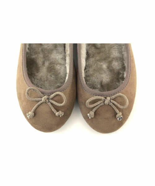 SESTO（セスト）の「インナーファーバレエシューズ（バレエシューズ・レディース・ブラック/グレー系その他/グレイッシュベージュ/マスタード/ブラウン/テラコッタ/ボルドー/レオパード・3L/M/LL/S/L）」の18枚目の写真