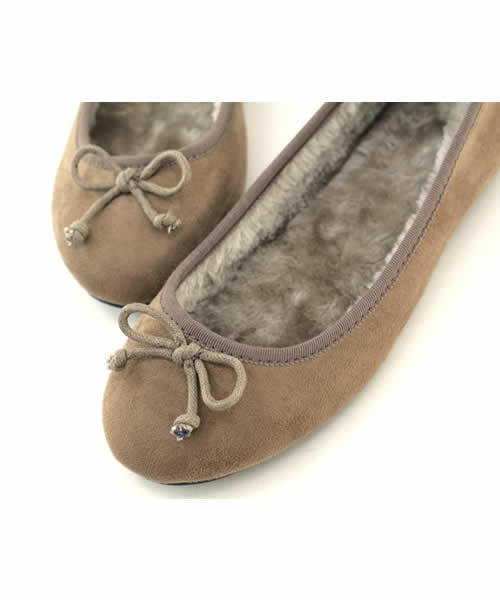 SESTO（セスト）の「インナーファーバレエシューズ（バレエシューズ・レディース・ブラック/グレー系その他/グレイッシュベージュ/マスタード/ブラウン/テラコッタ/ボルドー/レオパード・3L/M/LL/S/L）」の19枚目の写真