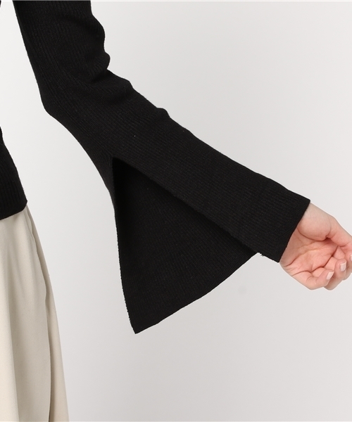 archives（アルシーヴ）の「ベルスリーブリブプルオーバー（Tシャツ/カットソー・レディース・ブラック/シルバーグレー/ピンク・MEDIUM）」の9枚目の写真