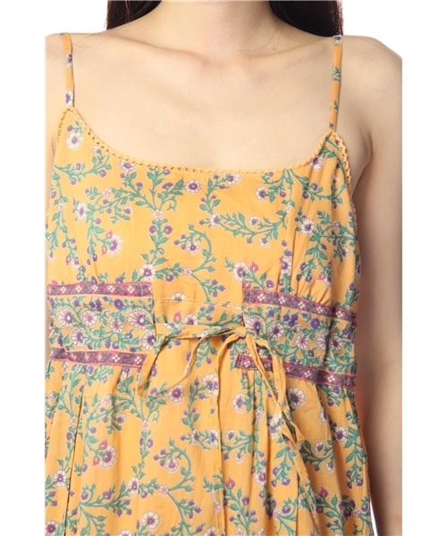 green label relaxing（グリーンレーベルリラクシング）の「INDIA FLW/PRT キャミワンピース（ワンピース・レディース・オレンジ/クリーム/ライトブルー・フリー）」の6枚目の写真