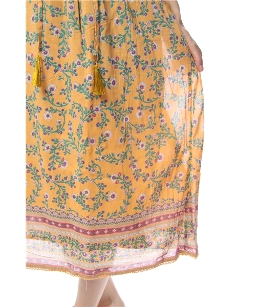 green label relaxing（グリーンレーベルリラクシング）の「INDIA FLW/PRT キャミワンピース（ワンピース・レディース・オレンジ/クリーム/ライトブルー・フリー）」の7枚目の写真