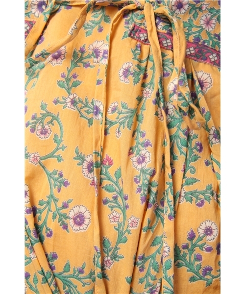 green label relaxing（グリーンレーベルリラクシング）の「INDIA FLW/PRT キャミワンピース（ワンピース・レディース・オレンジ/クリーム/ライトブルー・フリー）」の8枚目の写真