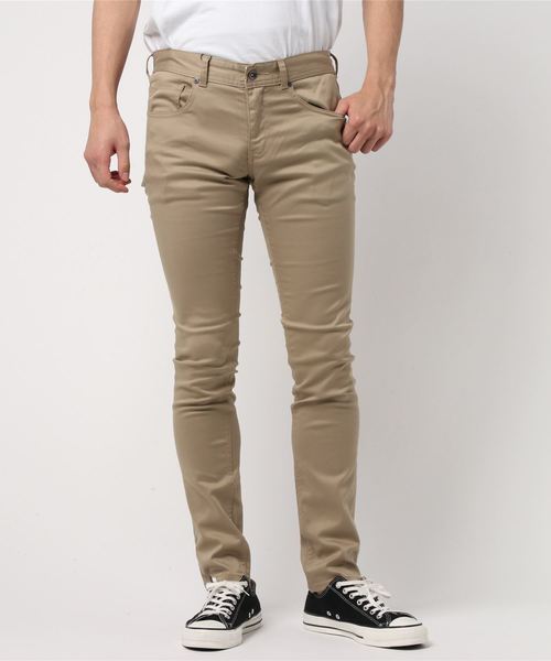 Dickies(ディッキーズ)の「WD371E TCツイルストレッチ5ポケットスリムパンツ(パンツ)」|ベージュ