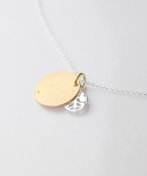 KU-CROISSANT（クークロワッサン）の「シルバー925　ネックレス　ツリーオブライフプレート（ネックレス・レディース・ゴールド・ONE SIZE）」の4枚目の写真