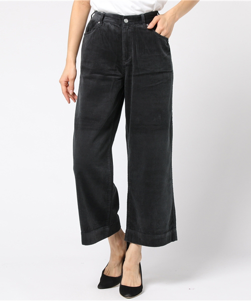 SpRay（スプレイ）の「太コールワイドパンツ（その他パンツ・レディース・グレイッシュベージュ/スミクロ/キャメル/ゴールド/グリーン/ブラウン/ピンク・FREE）」の2枚目の写真