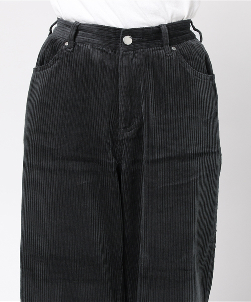 SpRay（スプレイ）の「太コールワイドパンツ（その他パンツ・レディース・グレイッシュベージュ/スミクロ/キャメル/ゴールド/グリーン/ブラウン/ピンク・FREE）」の10枚目の写真