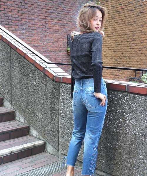 FREE'S MART（フリーズマート）の「ラメリブボートネックニット（ニット/セーター・レディース・ブラック/グレー/ブラウン/グリーン・FREE）」の18枚目の写真