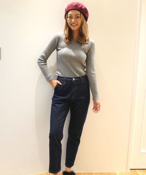 FREE'S MART（フリーズマート）の「ラメリブボートネックニット（ニット/セーター・レディース・ブラック/グレー/ブラウン/グリーン・FREE）」の22枚目の写真