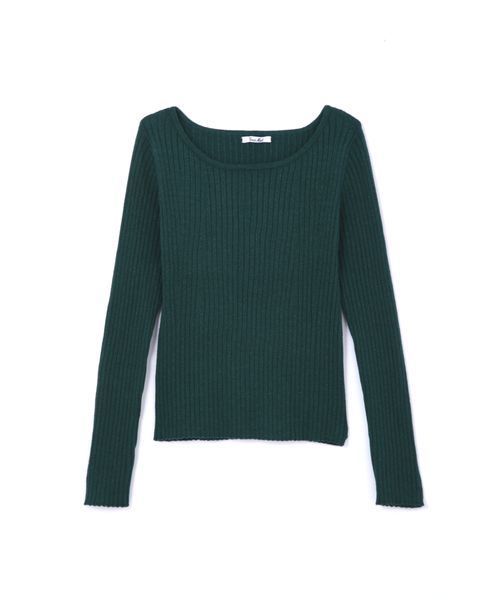 FREE'S MART（フリーズマート）の「ラメリブボートネックニット（ニット/セーター・レディース・ブラック/グレー/ブラウン/グリーン・FREE）」の11枚目の写真