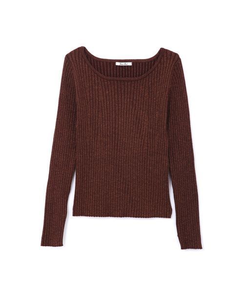 FREE'S MART（フリーズマート）の「ラメリブボートネックニット（ニット/セーター・レディース・ブラック/グレー/ブラウン/グリーン・FREE）」の20枚目の写真