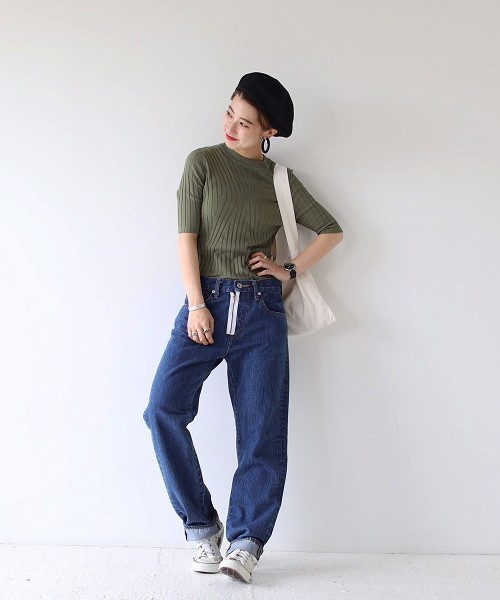 TODAYFUL(トゥデイフル)の「FLOYD'sデニム(デニムパンツ・レディース・ブルー・23inch/24inch/25inch/26inch)」の4枚目の写真