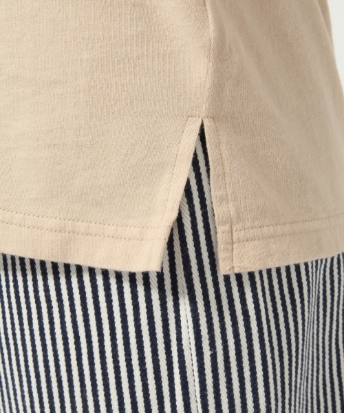 LOWRYS FARM（ローリーズファーム）の「コンブキッドＰＴＴシャツ　789916 （Tシャツ/カットソー・レディース・オフホワイト/ベージュ/ブルー・MEDIUM/LARGE）」の10枚目の写真