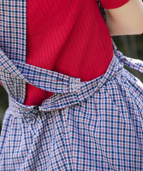 OLIVE des OLIVE（オリーブデオリーブ）の「サス付きイレヘムチェックスカート（スカート・レディース・レッド/ブラック/ブルー・FREE）」の16枚目の写真