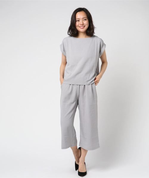 SpRay（スプレイ）の「ドルマンｘガウチョＳＥＴ　ＵＰ（つなぎ/オールインワン・レディース・ブラック/ベージュ/ネイビー/グレー/ブルーグリーン・FREE）」の9枚目の写真