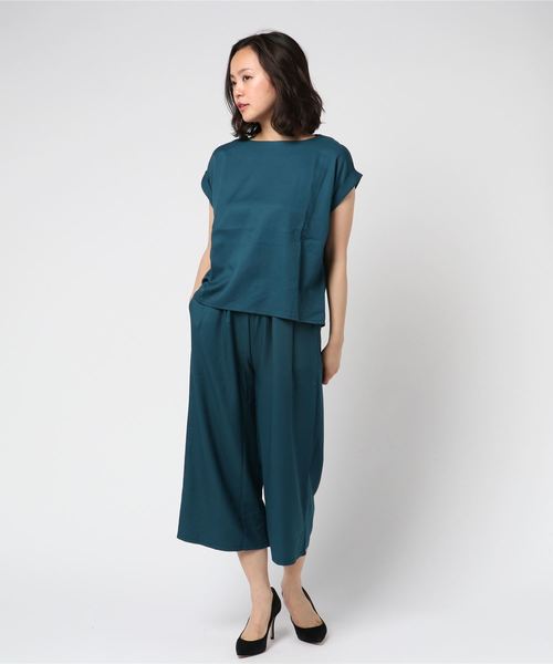 SpRay（スプレイ）の「ドルマンｘガウチョＳＥＴ　ＵＰ（つなぎ/オールインワン・レディース・ブラック/ベージュ/ネイビー/グレー/ブルーグリーン・FREE）」の12枚目の写真