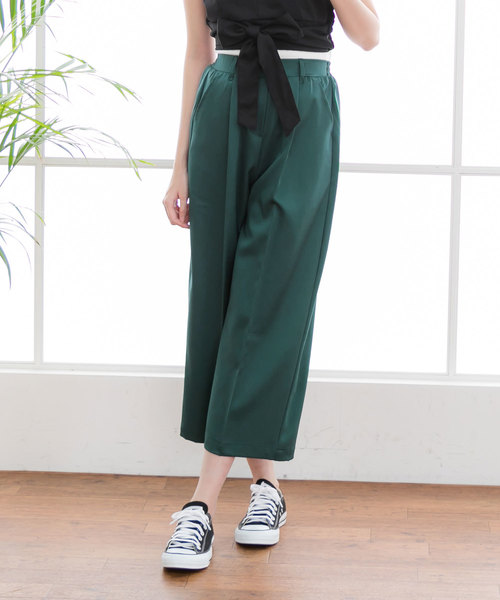 夢展望（ユメテンボウ）の「選べるテーパードｏｒワイドクロップドパンツ（その他パンツ・レディース・イエロー系その他2/グレー系その他/グレー系その他2/レッド系その他/イエロー系その他/ブルー系その他2/ブラック系その他/ブルー系その他/ブラック系その他2/ピンク系その他3/グリーン系その他2/レッド系その他2/グリーン系その他/パープル系その他2/ピンク系その他4/ベージュ系その他2/ピンク系その他2/ベージュ系その他/ピンク系その他/パープル系その他・SMALL/LARGE/MEDIUM/X-LARGE）」の8枚目の写真