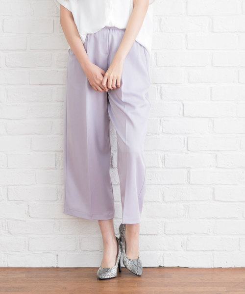 夢展望（ユメテンボウ）の「選べるテーパードｏｒワイドクロップドパンツ（その他パンツ・レディース・イエロー系その他2/グレー系その他/グレー系その他2/レッド系その他/イエロー系その他/ブルー系その他2/ブラック系その他/ブルー系その他/ブラック系その他2/ピンク系その他3/グリーン系その他2/レッド系その他2/グリーン系その他/パープル系その他2/ピンク系その他4/ベージュ系その他2/ピンク系その他2/ベージュ系その他/ピンク系その他/パープル系その他・SMALL/LARGE/MEDIUM/X-LARGE）」の12枚目の写真