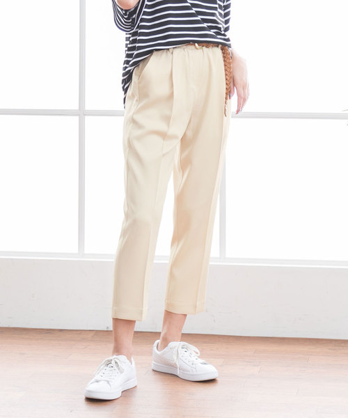 夢展望（ユメテンボウ）の「選べるテーパードｏｒワイドクロップドパンツ（その他パンツ・レディース・イエロー系その他2/グレー系その他/グレー系その他2/レッド系その他/イエロー系その他/ブルー系その他2/ブラック系その他/ブルー系その他/ブラック系その他2/ピンク系その他3/グリーン系その他2/レッド系その他2/グリーン系その他/パープル系その他2/ピンク系その他4/ベージュ系その他2/ピンク系その他2/ベージュ系その他/ピンク系その他/パープル系その他・SMALL/LARGE/MEDIUM/X-LARGE）」の7枚目の写真