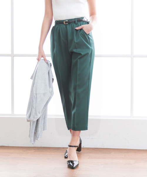 夢展望（ユメテンボウ）の「選べるテーパードｏｒワイドクロップドパンツ（その他パンツ・レディース・イエロー系その他2/グレー系その他/グレー系その他2/レッド系その他/イエロー系その他/ブルー系その他2/ブラック系その他/ブルー系その他/ブラック系その他2/ピンク系その他3/グリーン系その他2/レッド系その他2/グリーン系その他/パープル系その他2/ピンク系その他4/ベージュ系その他2/ピンク系その他2/ベージュ系その他/ピンク系その他/パープル系その他・SMALL/LARGE/MEDIUM/X-LARGE）」の9枚目の写真