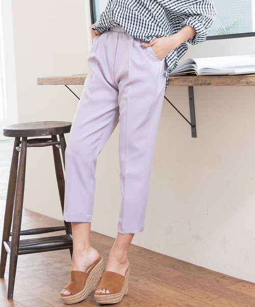 夢展望（ユメテンボウ）の「選べるテーパードｏｒワイドクロップドパンツ（その他パンツ・レディース・イエロー系その他2/グレー系その他/グレー系その他2/レッド系その他/イエロー系その他/ブルー系その他2/ブラック系その他/ブルー系その他/ブラック系その他2/ピンク系その他3/グリーン系その他2/レッド系その他2/グリーン系その他/パープル系その他2/ピンク系その他4/ベージュ系その他2/ピンク系その他2/ベージュ系その他/ピンク系その他/パープル系その他・SMALL/LARGE/MEDIUM/X-LARGE）」の13枚目の写真