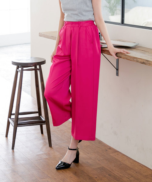 夢展望（ユメテンボウ）の「選べるテーパードｏｒワイドクロップドパンツ（その他パンツ・レディース・イエロー系その他2/グレー系その他/グレー系その他2/レッド系その他/イエロー系その他/ブルー系その他2/ブラック系その他/ブルー系その他/ブラック系その他2/ピンク系その他3/グリーン系その他2/レッド系その他2/グリーン系その他/パープル系その他2/ピンク系その他4/ベージュ系その他2/ピンク系その他2/ベージュ系その他/ピンク系その他/パープル系その他・SMALL/LARGE/MEDIUM/X-LARGE）」の17枚目の写真