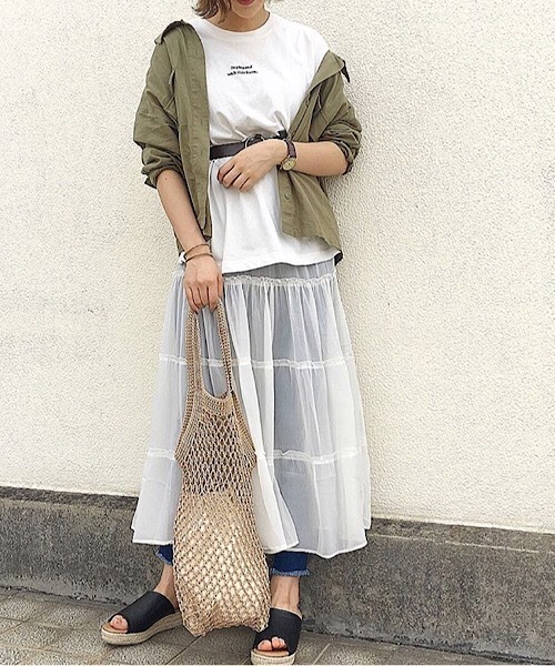 PAGEBOY（ページボーイ）の「BIGロゴTシャツ（Tシャツ/カットソー・レディース・ブラック/オフホワイト/ピンク/グレー/チャコールグレー・FREE）」の22枚目の写真