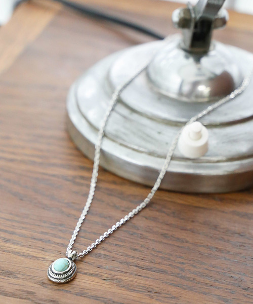 WEGO（ウィゴー）の「WEGO/カレッジストーンチェーンネックレス（ネックレス・メンズ・ホワイト/ブラック/ターコイズブルー・FREE）」の3枚目の写真