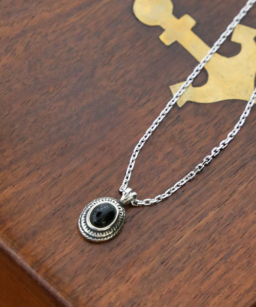 WEGO（ウィゴー）の「WEGO/カレッジストーンチェーンネックレス（ネックレス・メンズ・ホワイト/ブラック/ターコイズブルー・FREE）」の2枚目の写真