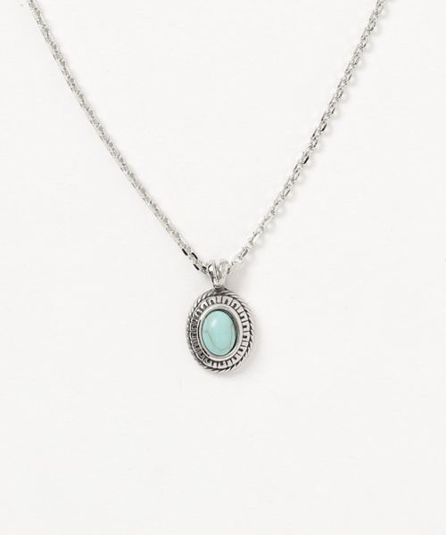 WEGO（ウィゴー）の「WEGO/カレッジストーンチェーンネックレス（ネックレス・メンズ・ホワイト/ブラック/ターコイズブルー・FREE）」の9枚目の写真