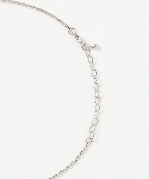 WEGO（ウィゴー）の「WEGO/カレッジストーンチェーンネックレス（ネックレス・メンズ・ホワイト/ブラック/ターコイズブルー・FREE）」の4枚目の写真