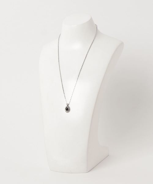 WEGO（ウィゴー）の「WEGO/カレッジストーンチェーンネックレス（ネックレス・メンズ・ホワイト/ブラック/ターコイズブルー・FREE）」の5枚目の写真