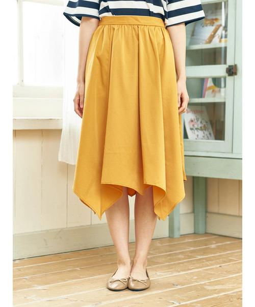 earth music&ecology（アースミュージックアンドエコロジー）の「・ハンカチーフスカート ●（スカート・レディース・ブラック/イエロー/ブルー・FREE）」の8枚目の写真
