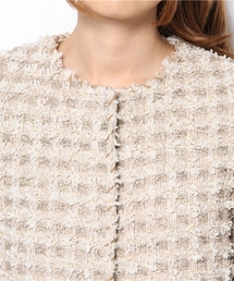 Whim Gazette（ウィムガゼット）の「LINTONツイードノーカラーコート