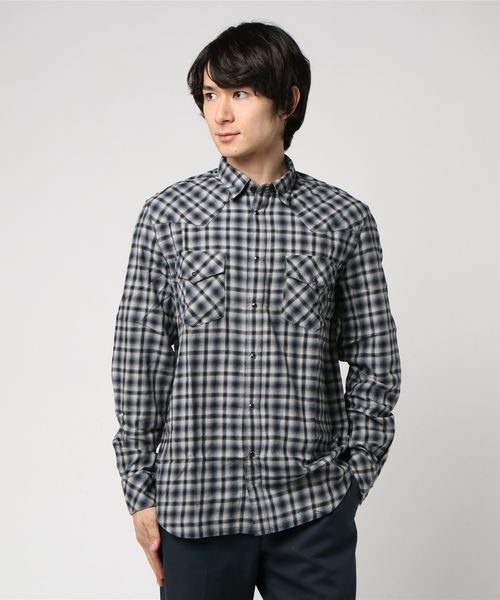DIESEL（ディーゼル）の「MEN’S　シャツ（シャツ/ブラウス・メンズ・オレンジ/ブラック・LARGE/MEDIUM/SMALL/X-LARGE/XX-LARGE/X-SMALL）」の2枚目の写真