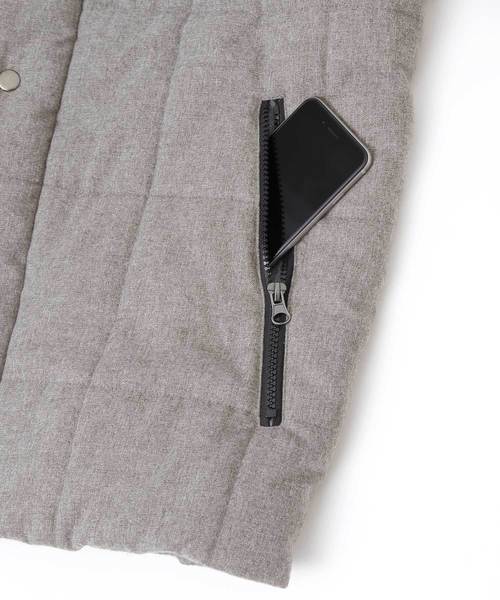 MONO-MART（モノマート）の「ウールライクスクエアキルティング中綿ジャケット（ダウンジャケット/コート・メンズ・ライトグレー/ブラック/ネイビー/ベージュ系その他/オリーブ・M/L/XL/S）」の10枚目の写真