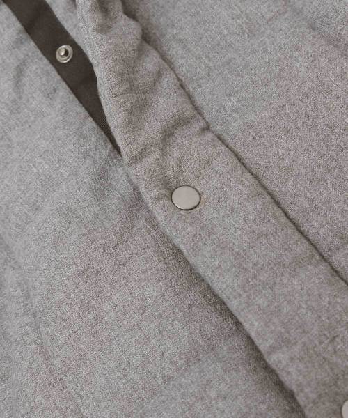 MONO-MART（モノマート）の「ウールライクスクエアキルティング中綿ジャケット（ダウンジャケット/コート・メンズ・ライトグレー/ブラック/ネイビー/ベージュ系その他/オリーブ・M/L/XL/S）」の11枚目の写真