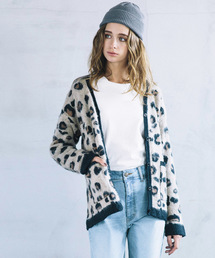 LIPSTAR | レオパード柄ニットカーディガン(カーディガン/ボレロ)