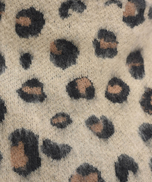 LIPSTAR（リップスター）の「レオパード柄ニットカーディガン（カーディガン/ボレロ・レディース・ベージュ系その他/グレー系その他・M）」の8枚目の写真