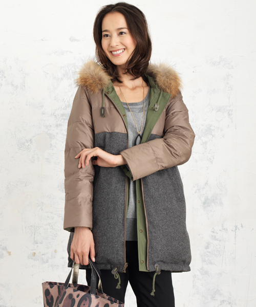 NANO universe（ナノユニバース）の「FF/リバーシブルモッズダウンL/S