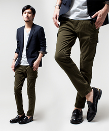 NANO universe | ストレッチモールスキン9分丈カーゴ(カーゴパンツ)