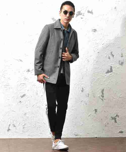 JOKER（ジョーカー）の「メルトンステンカラーコート（ダウンジャケット/コート・メンズ・ネイビー/キャメル/その他1/その他/ブラック/チャコール/ブラウン/グレー/ワイン・L/LL/S/M）」の19枚目の写真