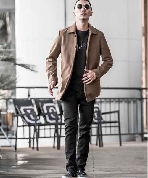 JOKER（ジョーカー）の「メルトンステンカラーコート（ダウンジャケット/コート・メンズ・ネイビー/キャメル/その他1/その他/ブラック/チャコール/ブラウン/グレー/ワイン・L/LL/S/M）」の21枚目の写真